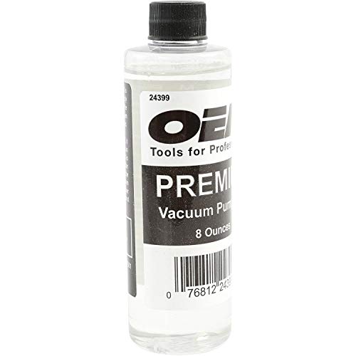 OEMTOOLS 24399 Vacuum Pump Oil, 8 oz, Hydrotreated, 8oz Vacuum Oil Change Tool Accessory, Widely Compatible for Fluid Pump, Automotive, Electrical, and Mechanical Systems