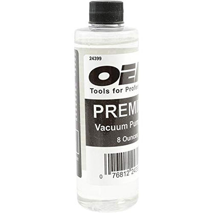 OEMTOOLS 24399 Vacuum Pump Oil, 8 oz, Hydrotreated, 8oz Vacuum Oil Change Tool Accessory, Widely Compatible for Fluid Pump, Automotive, Electrical, and Mechanical Systems