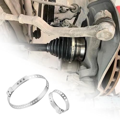 20PCS CV Boot Clamp Kit Include 5PCS Small and 5PCS Large Hose Clamps,Adjustable Hose Clamps Stainless Steel,Universal Pipe Clamps for Fasten Steering Dust Covers and Fuel Hoses (20PCS) - color: 20pcs