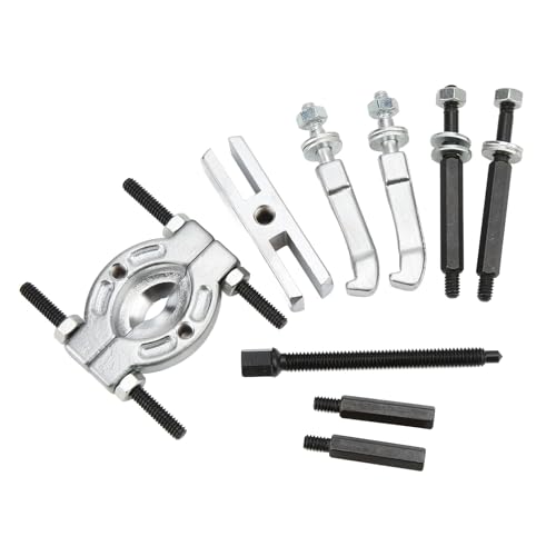 Bearing Separator and Puller Set, 9 Pieces Portable Bearing Puller Kit Heavy Duty Bearings Splitter Tool Kit with Red Case