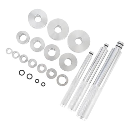 17PCS Bearing Press Kit, Universal Bearing Race and Seal Driver Set, Aluminum Alloy Bearing Install Tool with 14 Adapters, Compact Seal Driver Removal Tool for Automotive Repair an