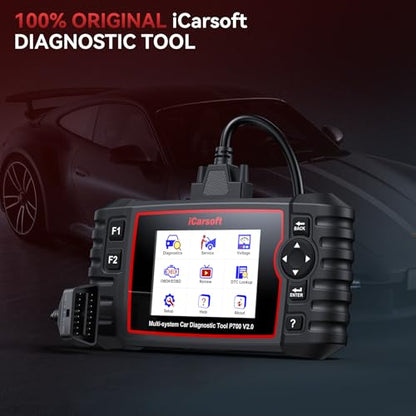 iCarsoft P700 V2.0 Diagnostic Scanner for Porsche from 1996 to 2025 9 Essential Services Full System Diagnosis Scan OBD2 Code Reader Battery/O2 Sensor/EVAP Test AutoVIN Lifetime Free Software Update - style: P700 V2.0 for Porsche