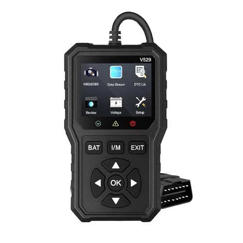 OBD2 Code Reader for Fiat 500/500C/500E/Abarth 500 2007-2022, Vehicle Fault Code Scanner with Live Data Display, Plug and Play OBD II Reader for Cars and Trucks