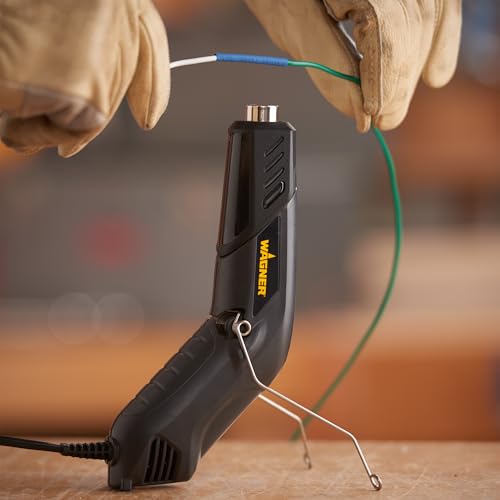 Wagner Spraytech 0503038 HT400 Heat Gun, Dual Temperature Hot Air Tool 680 and 450 Degrees, Shrink Tubing, Embossing, Craft Projects, Sticker Removal Heat Gun - size: HT400