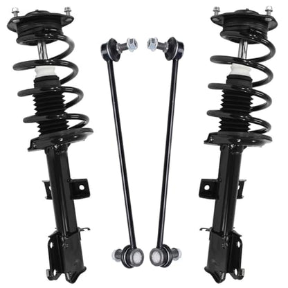 Detroit Axle - Front Struts Sway Bars for 2011 2012 2013 Kia Sorento, Complete Struts with Coil Spring Assembly Sway Bar End Links Replacement Suspension Kit - size: 4QS54011/ sway kit