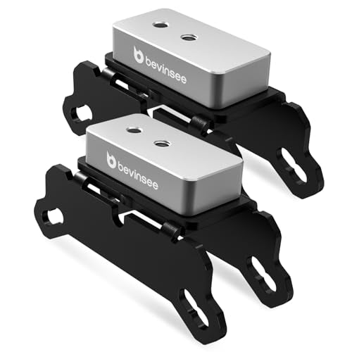 Bevinsee 3-4 Ton Jack Stand Adapter Compatible with BMW & MINI Compatible with Toyota Supra A90 Nissan GTR, Aluminum Car Lifting Jack Pad Repair Tool Frame Protector - color: Steel Silver