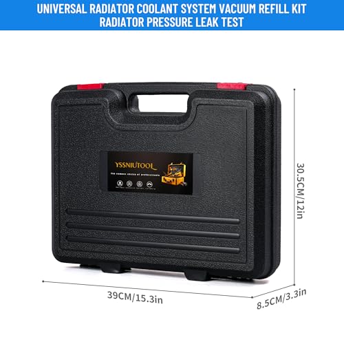 Universal Radiator Pressure Tester Coolant Pressure Tester Car Coolant Vacuum Refill Kit, Vacuum Filled, Residual Liquid Discharge Tool, Coolant Pressure Detector Set, Vacuum Cooling System