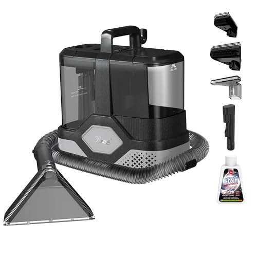 Rosewill Multi-Purpose Portable Carpet and Upholstery Cleaner, Powerful Suction 18 KPa Spot Cleaner, 600W Motor, Car and Auto Detailer, Stain/Spot Remover; Versatile Use: Carpet, Sofa, Pet Hair - color: Black