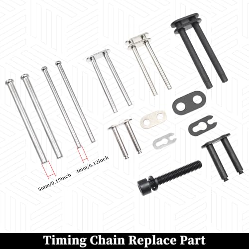 Engine Timing Chain Removal Installer Tool Kit, Camshaft Riveting Tool Kit, Compatible with Mercedes Benz M271 M272 M273 M274 M276 Chrysler Jeep, with Carrying Case & Gloves - size: for M271 M272 M273 M274 M276