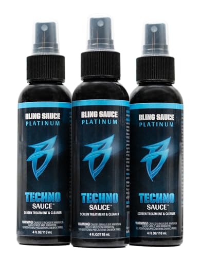 Bling Sauce Techno Sauce 3-Pack, Electronics Screen Cleaner, 4oz Each | Anti-static electronics cleaner removes dust, fingerprints and smudges from phones, tablets, GPS and touchscreens
