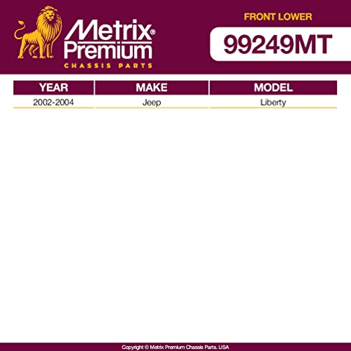 Metrix Premium Chassis Parts - 2 PC Front Lower Ball Joint Kit Fits 2002-2007 Jeep Liberty, Replacement K3199, Made in Europe