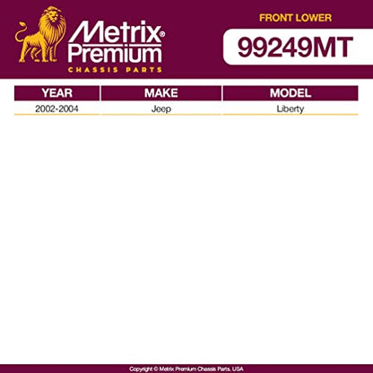 Metrix Premium Chassis Parts - 2 PC Front Lower Ball Joint Kit Fits 2002-2007 Jeep Liberty, Replacement K3199, Made in Europe