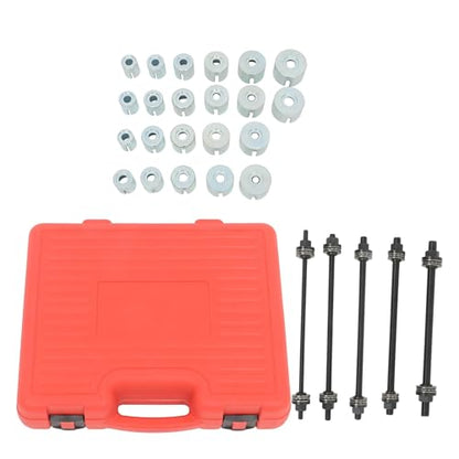 27Pcs Universal Bush Bearing Disassembly Installation Tool Kit Press and Pull Sleeve Set for Suspension Wheel Bearing Service