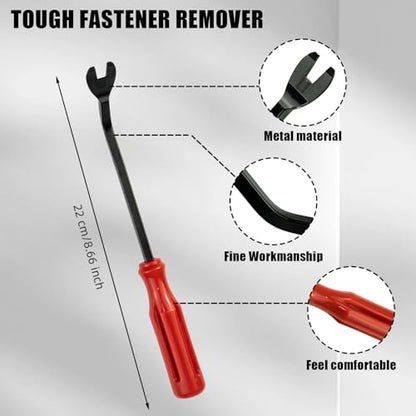 Automotive Clips and Fasteners, 240 PCS Bumper Retainer Clips, Car Plastic Rivets Fasteners Push Retainer Kit, Auto Trim Removal Tool Kit for GM Ford Honda Chrysler