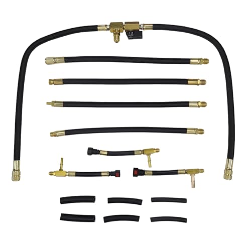 Pro Master Fuel Injection Pressure Tester Kit - Perform Fuel Pressure Testing, Diagnose Weak Fuel Pumps, Test Fuel Flow, and Leak-Down - Works on Vehicles 1997 and Newer