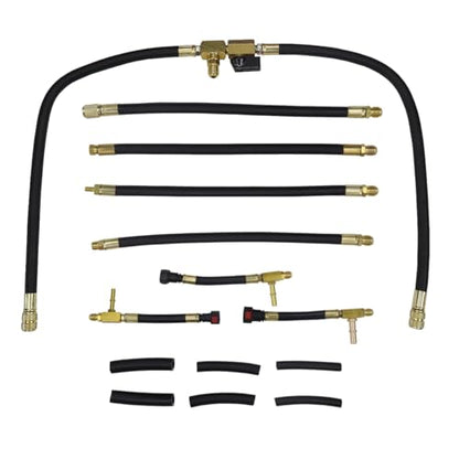 Master Fuel Pressure Injection Tester Kit – for PFI & TBI Systems, GM/Ford/Honda/Toyota/Bosch, Includes Multiple Adapters & Gauges/Covers Most Domestic & Import