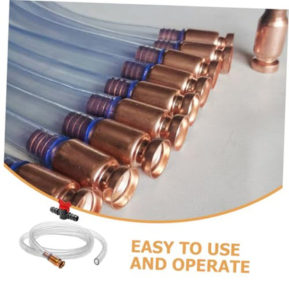 Luxshiny 1set Convenient Automotive Maintenance Siphon Pump for Water Fuel Siphon Hose Oil Transfer Hose Connector Clamp and Switch Kit