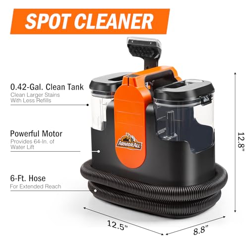 Armor All SCC301 0901 Upholstery & Carpet Cleaner, Car and Auto Detailer with Tools for Pets, Area Rugs and Couches - size: 54 Oz AC