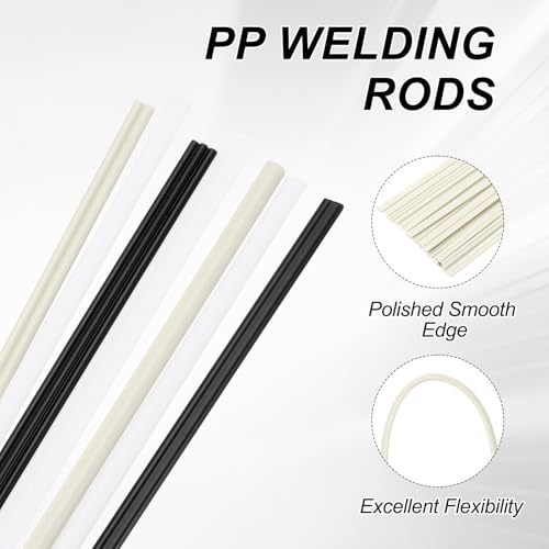 MECCANIXITY 20pcs Plastic Welding Rods, 8 Inch PP Welding Strips 1/4" for Plastic Welder Soldering Tool Kit, Car Bumpers, Kayak Repair, Yellow - size: 8 Inch x 1/4"