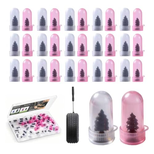 30 PCS Tire Repair Rubber Nail Vacuum Tire Puncture Emergency Fix Tool, Self Service Repair Accessories for Car Truck Motorcycle Tractor SUV - size: 30 PCS