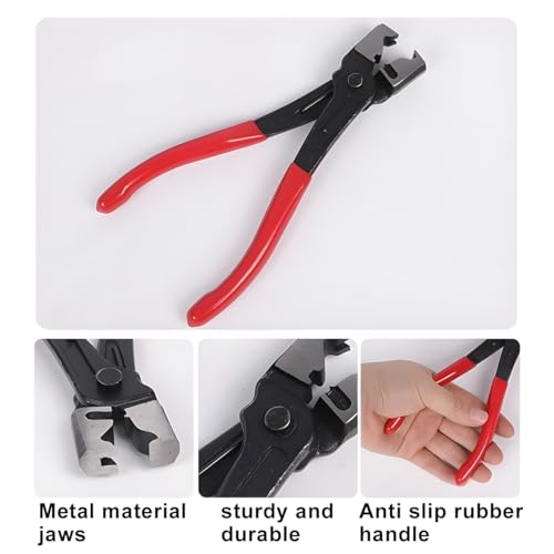 Zpana Car Hose Clamp Pliers, Steel Clic & Clic-R Type Vehicle CV Boot Clip Repair Tools, Heavy Duty Automotive Collar Tube Removal Accessories, Universal for SUV Sedan Trucks