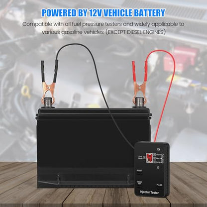 Bluetooth Universal Fuel Injector Tester and Cleaner Kit, 4 Pulse Modes, Bluetooth & APP Control, Compatible with Any Fuel Pressure Tester