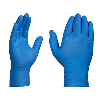 X3 Industrial Blue Nitrile Gloves, Box of 100, 3 Mil, Size X-Large, Latex Free, Powder Free, Textured, Disposable, Non-Sterile, Food Safe, X348100BX - size: X-Large (Pack of 100)