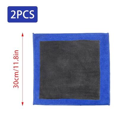 2 Pack Clay Towel 12 x 12 Inch, Microfiber Car Clay Bar Towel for Car Detailing - size: 12 x 12