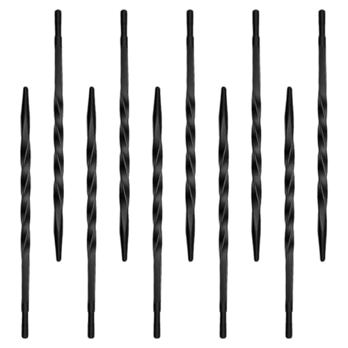 Tire Repair Replacement Spiral Probe Needles, Heavy Duty Tire Plug Repair Needle for T-Handle Tool, Tire Patch Hand Tool for Car Motorcycle Truck Tire Puncture Spikes (Black, 10PCS) - color: Black, size: 10PCS