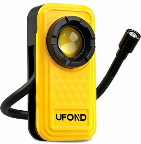 UFOND Dual Head Rechargeable LED Work Light,Gooseneck Flashlight 4 Modes | 800LM Portable Lightweight Pocket Magnetic Tool Light, Aluminum Alloy Clip Spotlight, Repair Camping Outdoor Emergency