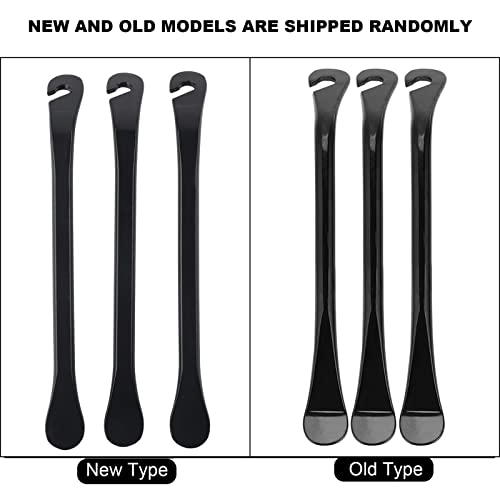 Changor Bike Tire Lever Set with Carbon Steel Spoon, 3pcs Portable Bicycle Repair Tool for Tire Changing, Anti Slip Curved Design, Spoke Hook for Easy Use