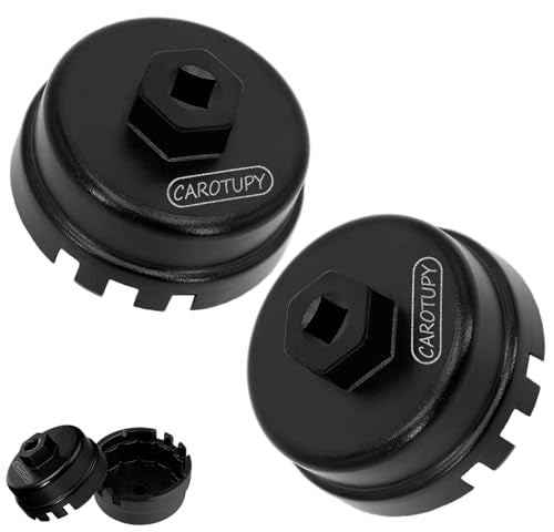 Oil Filter Wrench, Heavy-Duty Oil Filter Socket Cap, 2 Pcs | Heavy Duty, Compatible with Toyota, Lexus, RAV4, Corolla, Highlander, Camry, Oil Filter Removal Tool, For 1.8L Engine