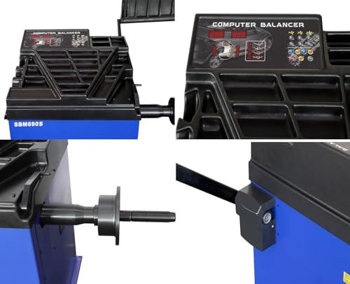 XK New Model 988 Tire Changer Tire Machine Wheel Changers 110V Combo 690S Balancer Rim Clamp with 36 Month Part Replacements - color: Model: 988+690S
