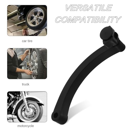 Tire Balancer Handle with Integrated Wheel Distance Meter, Portable Balancing Machine Replacement Gauge for Motorcycle and Vehicle Wheels, High Precision Tire Measuring Tool