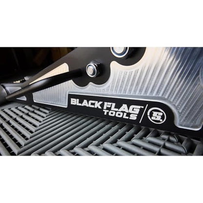 Black Flag™ Eliminator 1.5-Ton Low Profile Aluminum Floor Jack, 3,000 lb | 16.1 Inch Max Lift Height, 2.38 Inch Low Entry Clearance, Dual Piston Pump for Fast Lifting, Lightweight Design