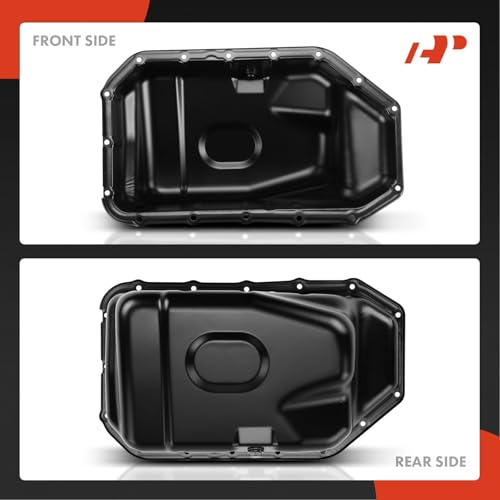 A-Premium Engine Oil Pan Sump with Drain Plug, Compatible with Honda CR-V CRV 2002-2006, Accord 2003-2007, Civic 2002-2005, Element 2003-2011 & Acura RSX 2002-2006, 2.0L 2.4L Gas