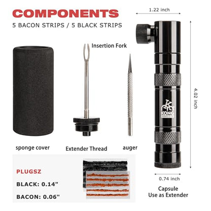 CO2 Inflator Kits, Presta and Schrader Valve Compatible, CO2 Bike Tire Pump for Mountain and Road Bicycles - style: STYLE:C