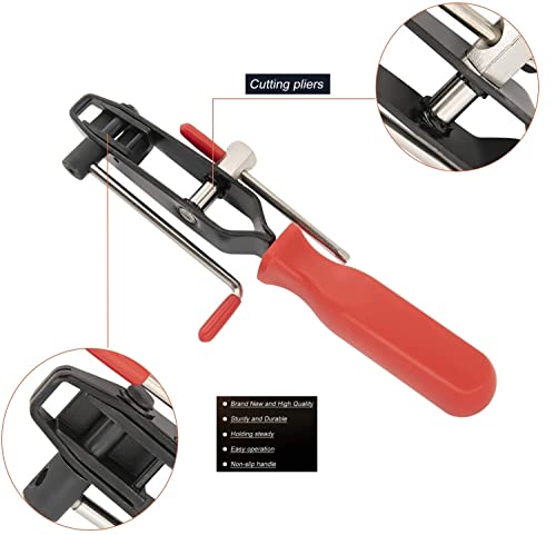 Clamp Pliers With CV Boot Kit, Ear Tie Pliers, Stainless Steel Universal Adjustable Axle Joint Crimp Tool, Hose Banding Tools