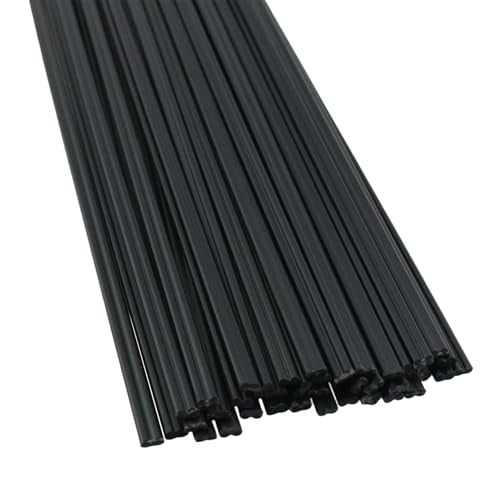 40PCS 9.8 Inch PP Plastic Welding Rods Polypropylene Hot Air Gun Tool for Automotive Bumper Repair Rods Fenders Black