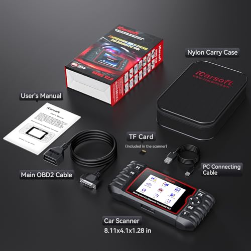 iCarsoft VAWS V2.0 2026 Ver All System Diagnostic Tool for VW Audi Bentley Bugatti Seat Man LD Skoda Etc 9 Services Live Data Battery Test OBD2 Scanner Lifetime Free Update Check Engine Code Reader