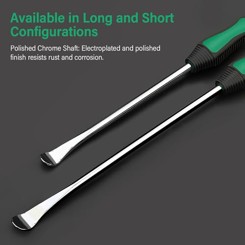 11.8-14.5 inch Steel tire pry bar Tool kit, tire Tools Include 3 tire pry Bars, 3 Rim Protectors, Valve Tool, 4 Valve cores, Motorcycle tire Changer, Bicycle and e-Bike tire Changer (14.5-inch)