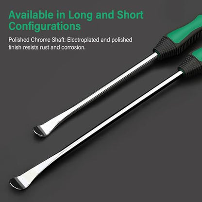 11.8-14.5 inch Steel tire pry bar Tool kit, tire Tools Include 3 tire pry Bars, 3 Rim Protectors, Valve Tool, 4 Valve cores, Motorcycle tire Changer, Bicycle and e-Bike tire Changer (14.5-inch)