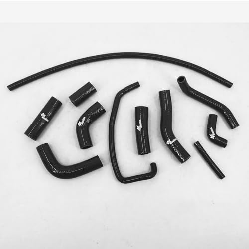 Fit 2006-2020 Yamaha YZF R6 YZFR6 2007 2008 2017 2018 Silicone Radiator Coolant Cooling Hoses Kit 3-Plyer Black - color: Black