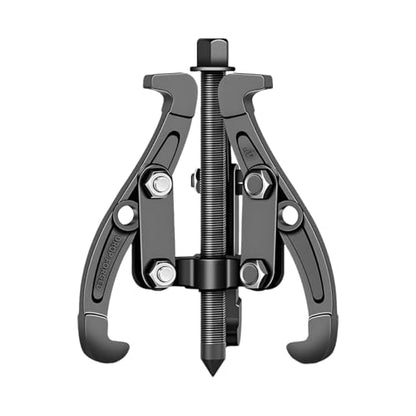 Car 3-Jaw Inner Gear Puller, 4" Heavy Duty Pilot Gear Flywheel Bearings Extractor Tool with Reversible Jaws, Automotive Bearing Pulley Removal Puller Tool, Universal for Vehicles - size: 4IN