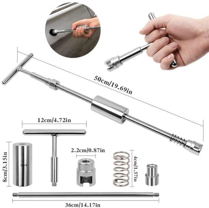 GLISTON Car Paintless Dent Repair Tool, Dent Removal kit for Automobile Body/Motorcycle Body/Refrigerator Body/Truck Body/Washing Machine Body Dent Remove - size: L
