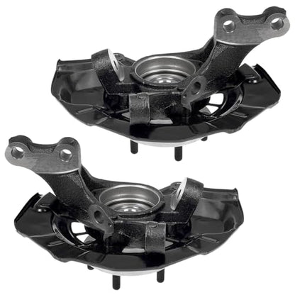 Detroit Axle - Front Steering Knuckles & Wheel Hub Bearings Outer Tie Rods Replacement for 2007-2011 Lexus ES350 Toyota Camry - 4pc Set - size: 4SU50565/Kit