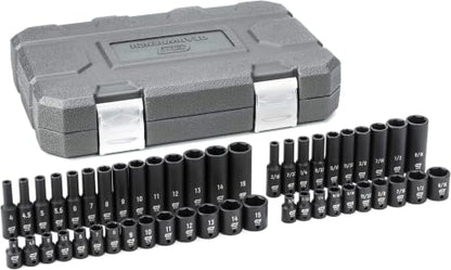GEARWRENCH 48 Pc. 1/4" Drive 6 Pt. Impact Socket Set, Standard & Deep, SAE/Metric - 84902 (Pack of 5) - size: SAE/Metric (Pack of 5)