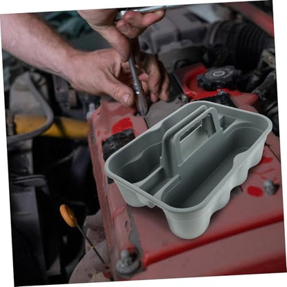 PRETYZOOM Portable Plastic Cleaning Tool Basket with Handle for Car Wash and Bath Use Handheld Storage Organizer for Cleaning Products and Accessories