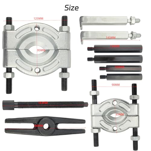 Remove Bearings Kit 5 ton Capacity Bearing Separator Puller Set 2" & 3" Jaw Bearing Splitter Remover Tool Kit