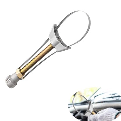 Adjustable Oil Filter Removal Strap Wrenchs Tool, 2025 New Strap Wrenchs Heavy Duty Oil Filter Tool, 2 In 1 Universal Multifunctional Oil Filter Removal Too For Car, Truck, Excavators